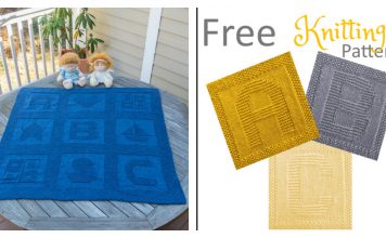 Alphabet Afghan Baby Blanket Free Knitting Pattern