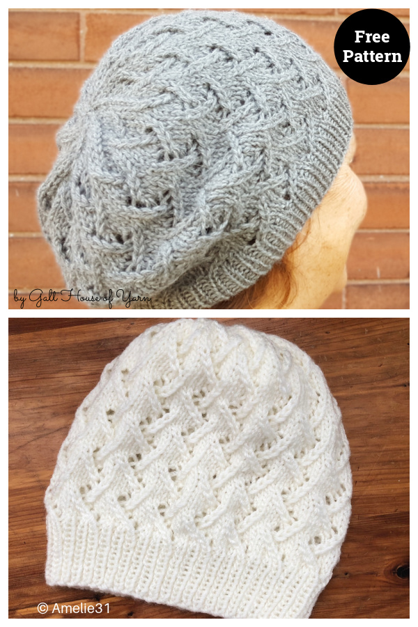 Blenheim Slouchy Hat Free Knitting Pattern