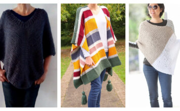 Easy Garter Stitch Poncho Free Knitting Patterns Easy Garter Stitch Poncho Free Knitting Patterns