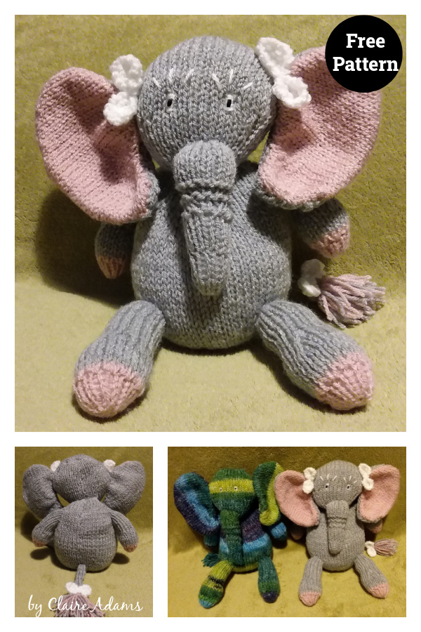 Elephant Companions Free Knitting Pattern