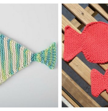 Fish Washcloth Free Knitting Pattern