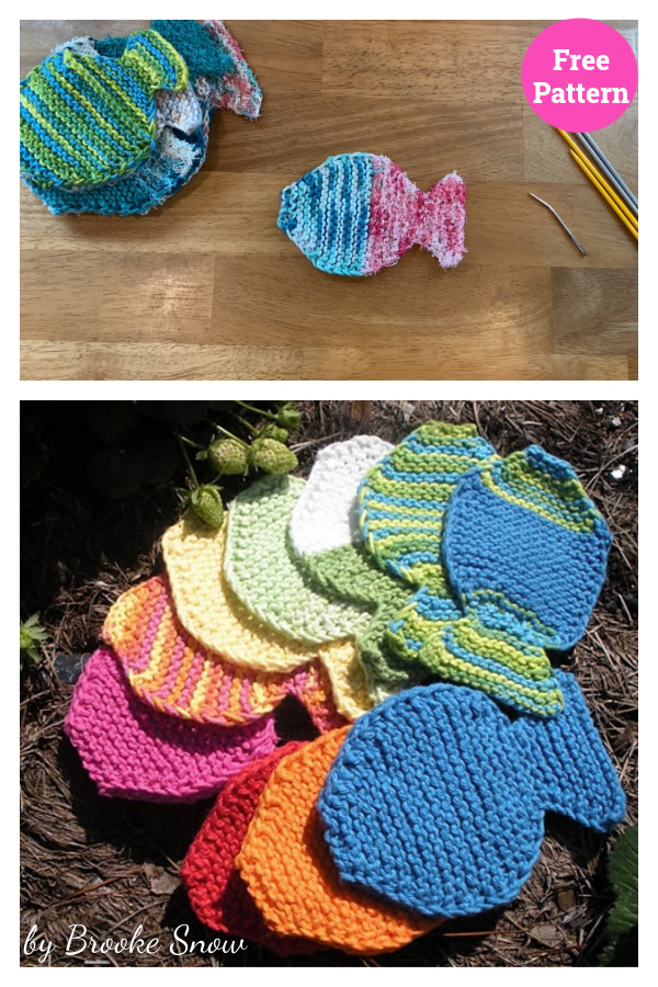 Fishy Cloth and Mitt Free Knitting Pattern
