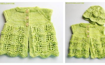 Lily's Baby Cardigan Free Knitting Pattern