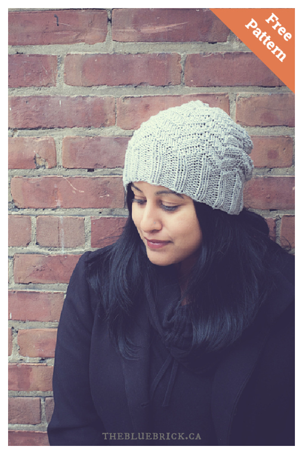 Simple Slouch Hat Free Knitting Pattern 