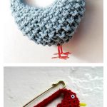 Bluebird Brooch Free Knitting Pattern