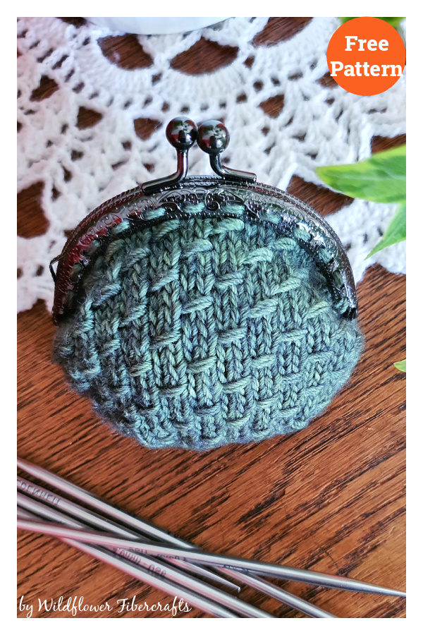 Dragon Skin Coin Pouch Free Knitting Pattern