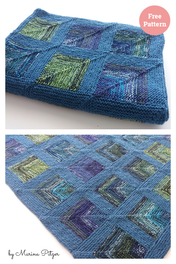 Kleine Decke Blanket Free Knitting Pattern