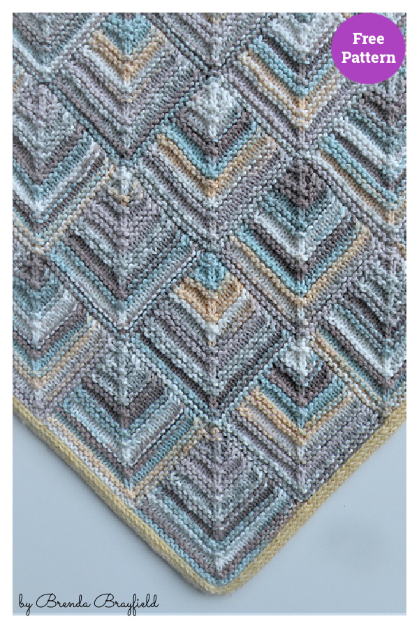 Magic Tiles Blanket Free Knitting Pattern