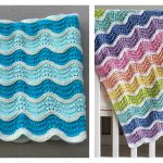 Pastel Rainbow Baby Blanket Free Knitting Pattern