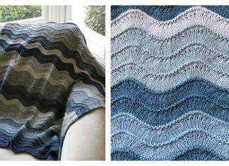 Waves Blanket Free Knitting Pattern