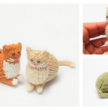 Tiny Parlor Cat Free Knitting Pattern