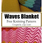 Waves Blanket Free Knitting Pattern #Startknittingfreepattern