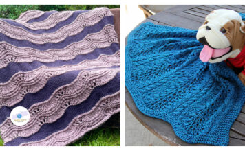 Waves Blanket Free Knitting Pattern
