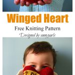 Winged Heart Pillow Softie Free Knitting Pattern