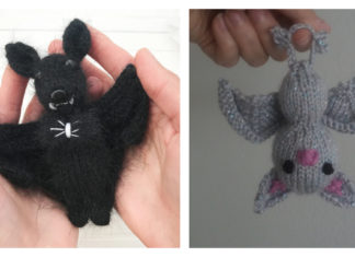 Amigurumi Bat Free Knitting Pattern and Paid