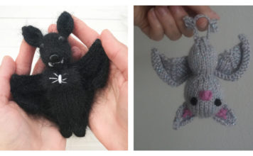 Amigurumi Bat Free Knitting Pattern and Paid
