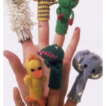 Animal Finger Puppets free Knitting Pattern