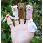 Farmyard Finger Puppets free Knitting Pattern