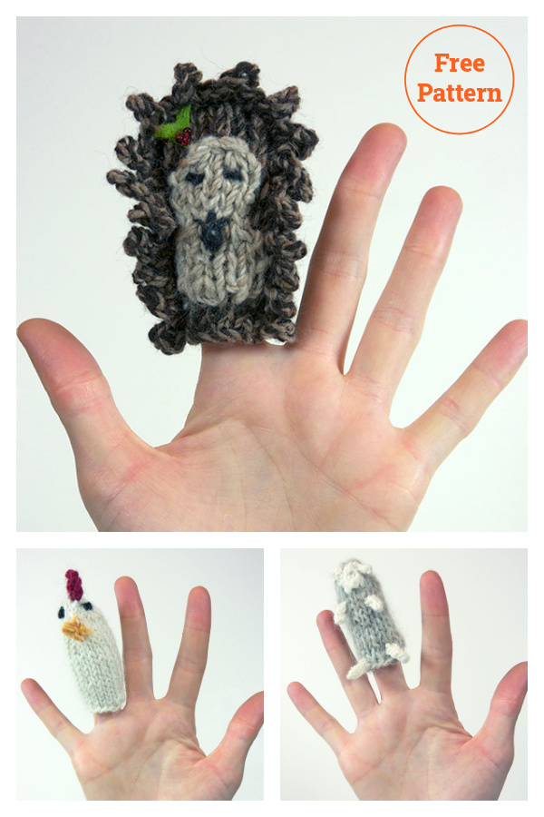 Finger Puppets free Knitting Pattern 