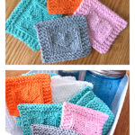 Heart Face Scrubby Free Knitting Pattern