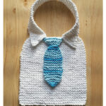 Manly Baby Bib Free Knitting Pattern