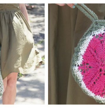 Melon Pocket Bag Free Knitting Pattern