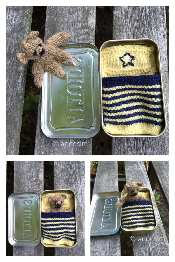 Pocket Ted Bear Free Knitting Pattern 