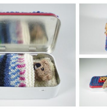 Pocket Ted Bear Free Knitting Pattern