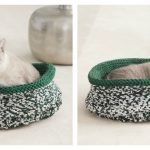 Simple Cat Bed Free Knitting Pattern