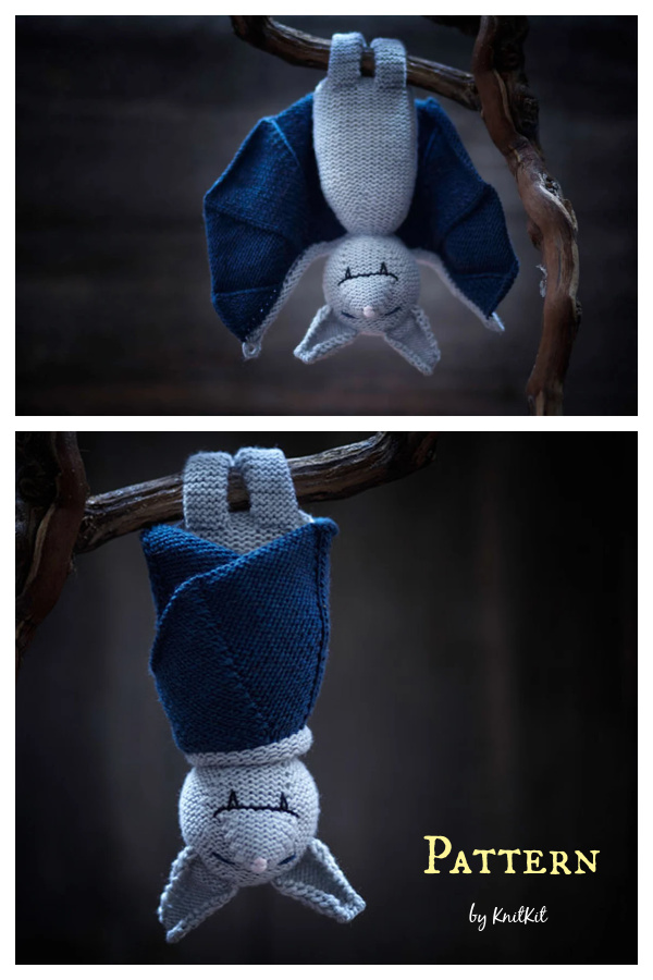 Sleeping Bat Knitting Pattern
