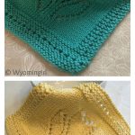 Spring Tulip Dishcloth and Blanket Block Free Knitting Pattern