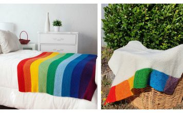 The Rainbow Blanket Free Knitting Pattern