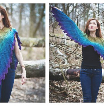 Wingspan Shawl Knitting Pattern