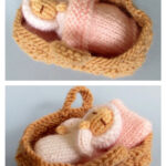 Baby in a Basket Crib Free Knitting Pattern