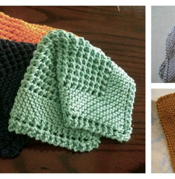 Diagonal Dishcloth Free Knitting Pattern