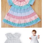 Fairy Leaves Baby Dress Free Knitting Pattern