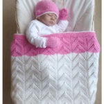 Lace Arches Baby Blanket Baby Hat and Mittens Free Knitting Pattern