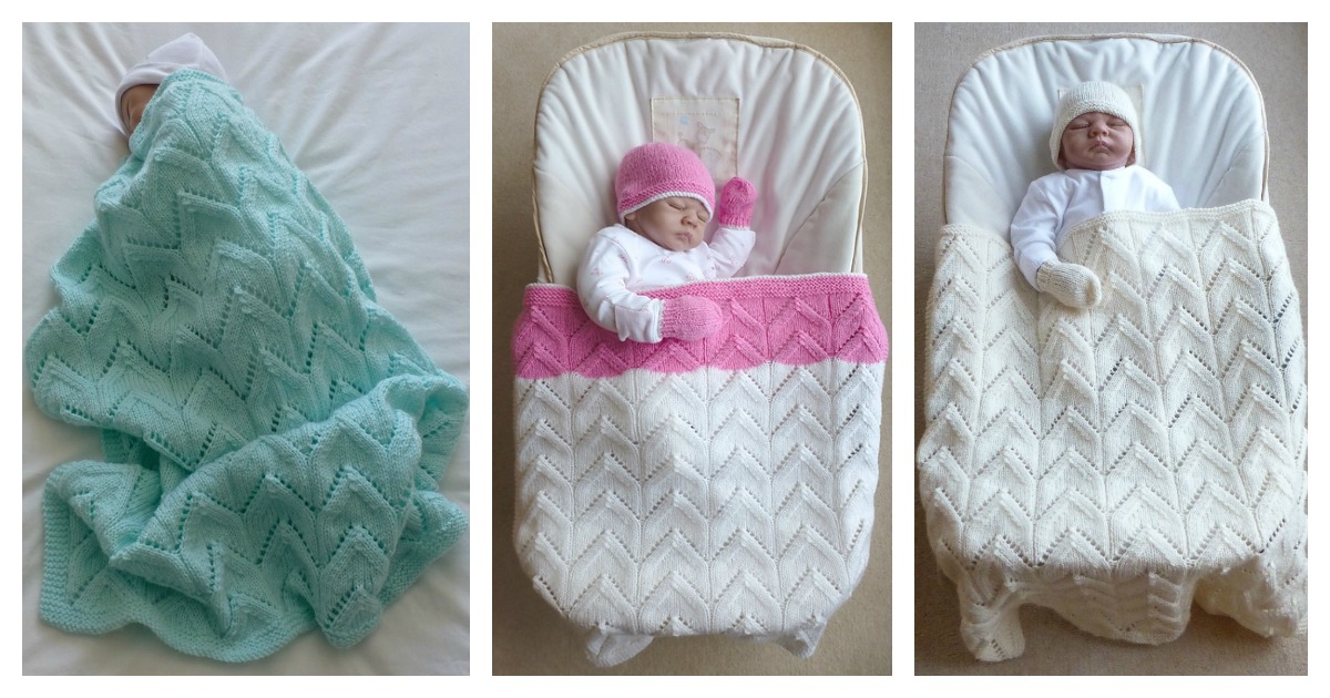 Lace Arches Baby Blanket Free Knitting Pattern