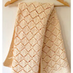 Lacy Diamonds Baby Blanket Free Knitting Pattern and Video Tutorial