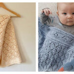 Lacy Diamonds Baby Blanket Free Knitting Pattern