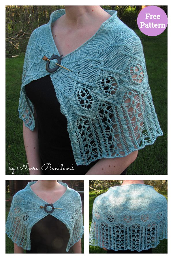 Pale Lady Lace Shawl Free Knitting Pattern 