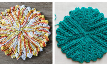 Pinwheel Dishcloth Free Knitting Pattern