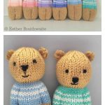 Teddy Bear Dolls Free Knitting Pattern