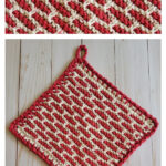 The Brick and Mortar Dishcloth Free Knitting Pattern