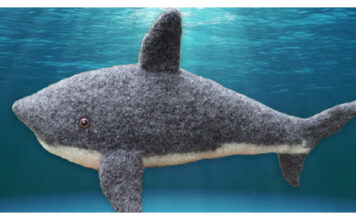 White Shark Soft Toy Free Knitting Pattern