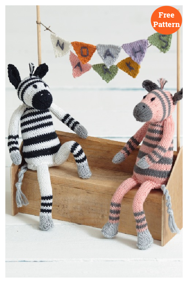 Amigurumi Zebra Free Knitting Pattern 