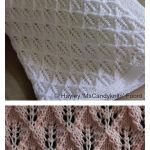 Diamond Lace Baby Blanket Free Knitting Pattern