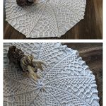 Cable and Swirl Round Baby Blanket knitting Pattern