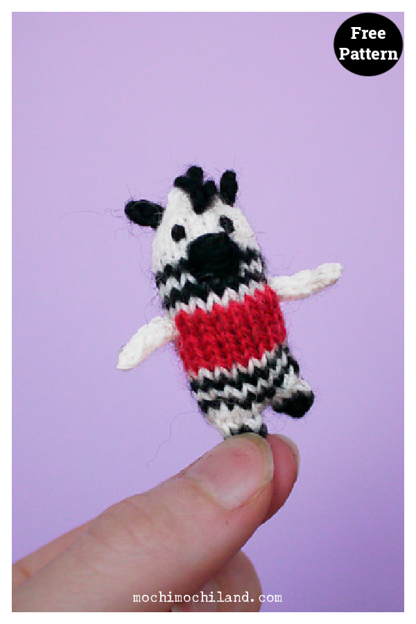 Carnie Zebra Free Knitting Pattern