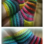 Caterpillar Socks Free Knitting Pattern